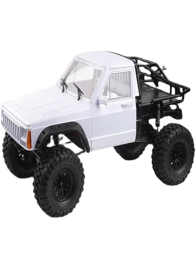 YSKMLOLP 1/10 RC Hard Shell Cab & Back-Half Cage Body Shell Kit for 1/10 RC Crawler TRX4 SCX10 90046 AT4 GEN 8 Scout II,313mm Wheelbase Cherokee Upgrade and Modify (Silver Gray) - Image 5
